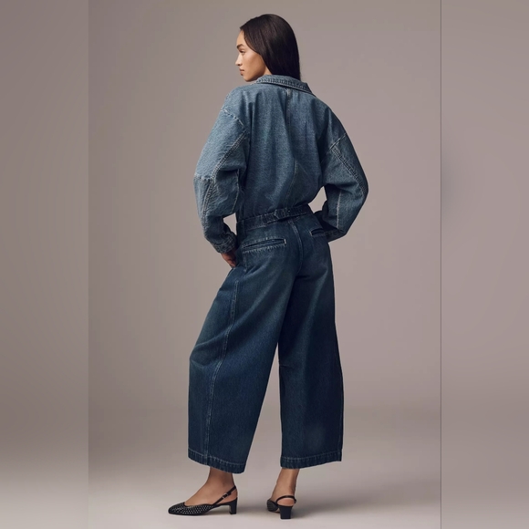 Pilcro Anthropologie Curve High-Rise Tapered Barrel Jeans NWT size 26 - Picture 3 of 13